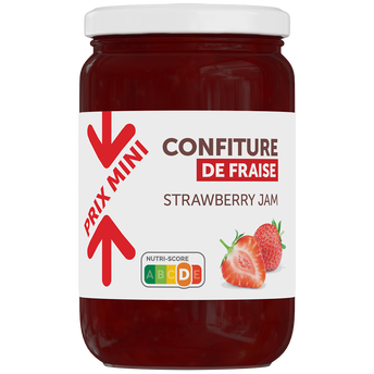 Image de Confiture de fraise PRIX MINI, pot
