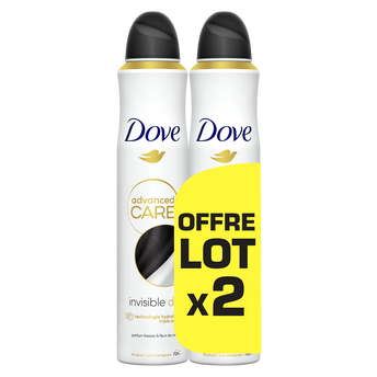 Image de Déodorant anti-transpirant invisible dry DOVE lot de