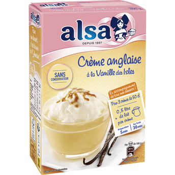 Image de Préparation pour crème Anglaise à la vanille des Isles ALSA, 3