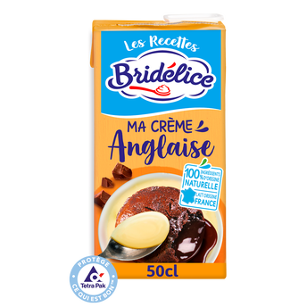 Image de Crème Anglaise UHT BRIDELICE, brique de