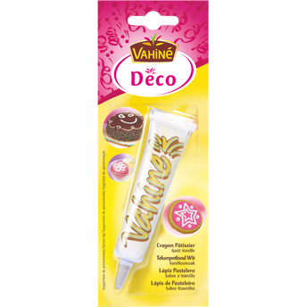 Image de Crayon pâtissier blanc paillettes VAHINE, paquet de