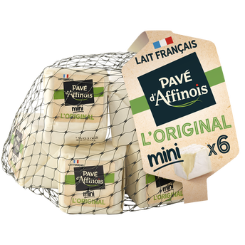 Image de Fromage pasteurisé mini l'original PAVE D'AFFINOIS, 31%mg, x6 soit