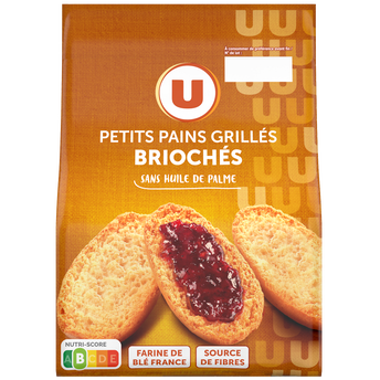 Image de U
Petits pains grillés briochés