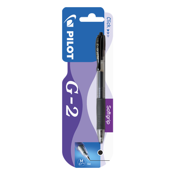 Image de Stylo bille retractable G-2 PILOT, encre gel noir