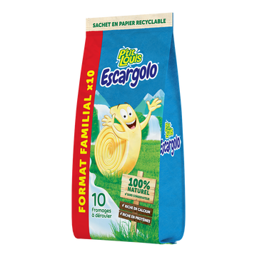 P'tit Louis Fromage Escargolo P'tit Louis - Rouleau 10 Portions 167g