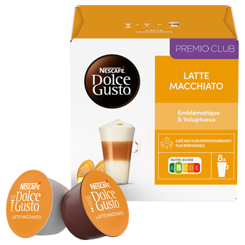 Image de Café capsules NESCAFE LATTE MACCHIATO - compatible DOLCE GUSTO