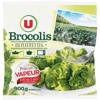 Image de U
Brocolis fleurettes précuits vapeur