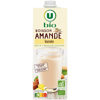 Image de U BIO
Boisson végétale amande saveur vanille brique 1