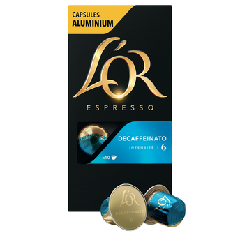 Image de Café capsules L'OR ESPRESSO Decaffeinato N°6 - Compatible NESPRESSO