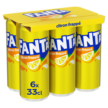 Image de Soda FANTA Citron frappé - Pack Canettes