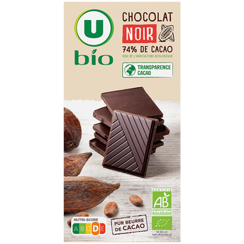 Image de U BIO
Tablette de chocolat noir