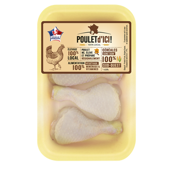 Image de Pilon poulet jaune, POULET D'ICI, France, 4 pièces 440 g