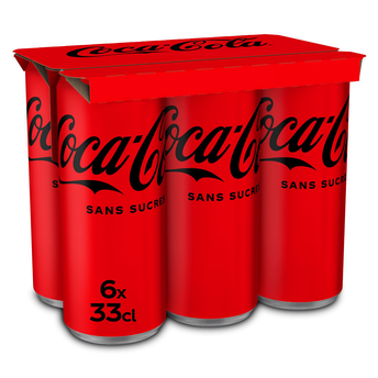 Image de Soda COCA-COLA sans sucres - Pack canette