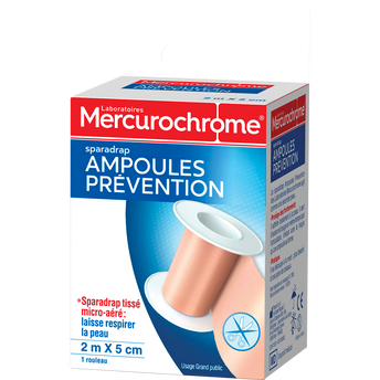 Image de Sparadrap préventif ampoules MERCUROCHROME