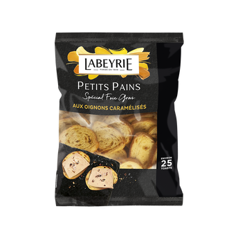 Image de Petits pains aux oignons caramélisés LABEYRIE, 25 toasts minimum de