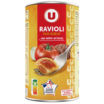 Image de U
Ravioli pur boeuf 7,5% Boîte de