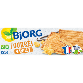 Image de Biscuits fourrés Bio à la vanille BJORG - Paquet