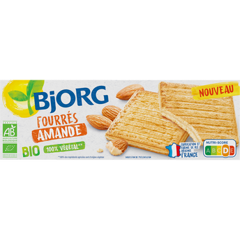 Image de Biscuits fourrés à l'amande 100% végétal bio BJORG