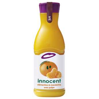 Image de Pur jus réfrigéré mandarine et clémentine pulpé INNOCENT, bouteille