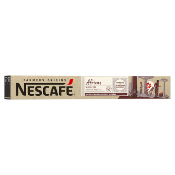 Nescafé Café Capsules Nescafe Farmers Origins Africa Ristretto N°10 Robusta Arabica - Compatible Nespresso - X10