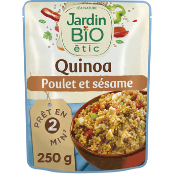 Image de Quinoa et émincé de poulet au sésame bio JARDIN BIO