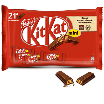 Image de Barres de chocolat au lait mini KITKAT - Sachet de