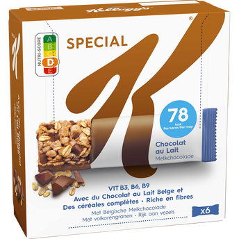 Image de Barres Céréales SPECIAL K KELLOGG'S Chocolat au lait