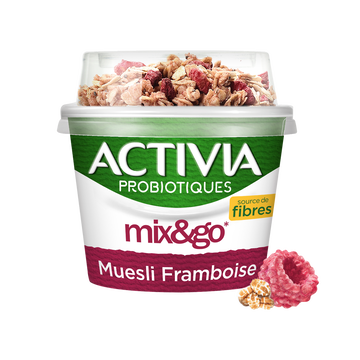 Danone Yaourts Bifidus Muesli Framboise Activia - 170g