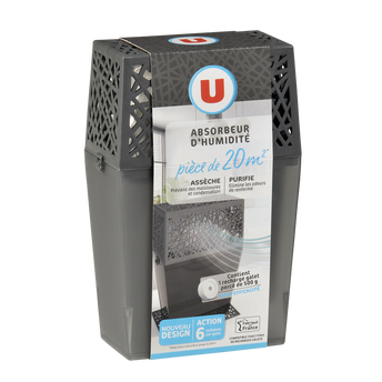 Image de U
Abosrbeur d'humidité 20m² avec recharge galet 500g