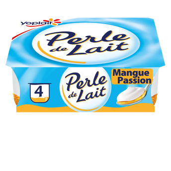 Image de Yaourt sur lit de mangue et passion PERLE DE LAIT