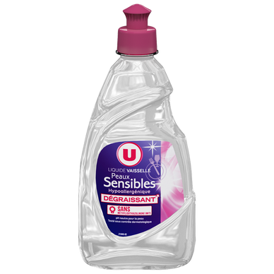 Liquide vaisselle peaux sensibles 500ml - Super U, Hyper U, U