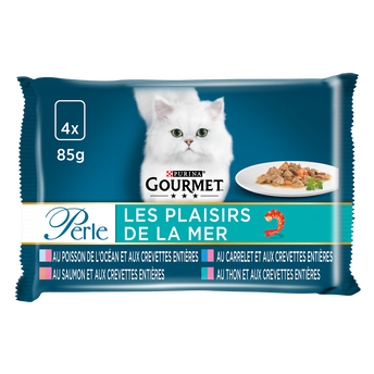 Image de Sachets fraîcheur pour chat PERLE Plaisirs de la Mer GOURMET