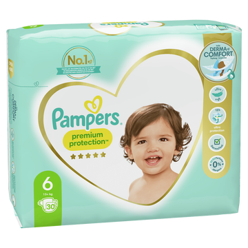Pampers Couches Premium Protection Pampers Taille 6 X30
