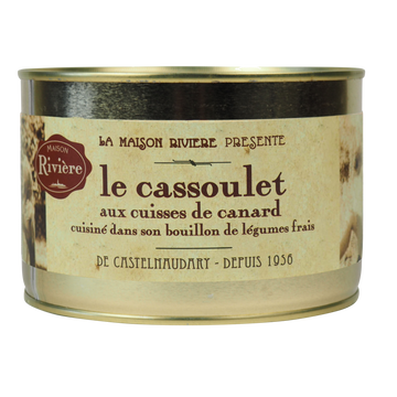Canard Cassoulet De Castelnaudary Aux Cuisses De Canard Maison Riviere, Boîtede 1,580kg
