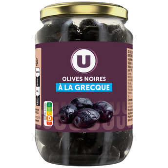 Image de U
Olives noires entières façon grecque  bocal de