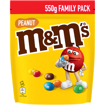 M&M's Cacahuètes Chocolat Au Lait M&m's, Pochon De 550g