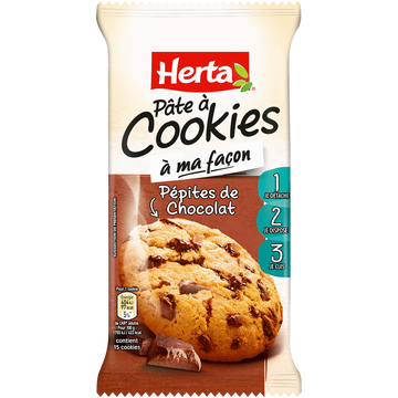 Herta Pâte À Cookies Aux Pépites De Chocolat Herta, Sachet De 350g