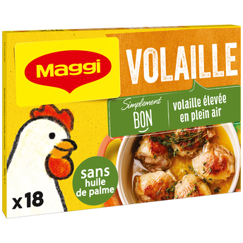 Image de Bouillon cube volaille MAGGI, boite de 18 cubes