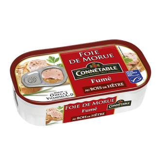 Image de Foie de morue gout fume CONNETABLE 1/6