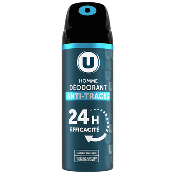 Image de U
Déodorant homme anti-traces 24h, atomiseur