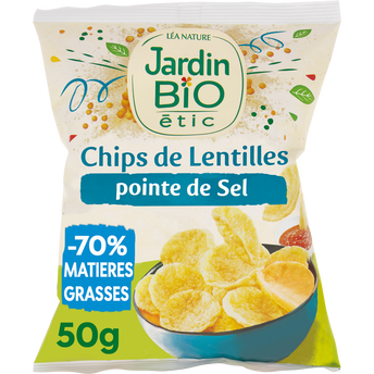 Image de Chips lentilles soufflées salées bio JARDIN BIO