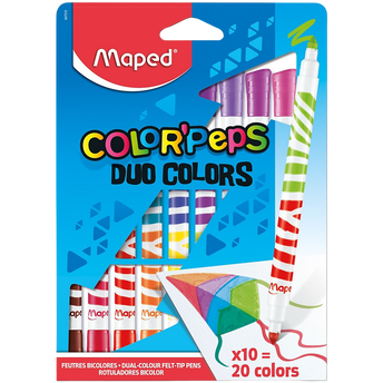 Image de Feutre Duo MAPED 10 unités coloris