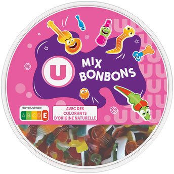 Image de U
Assortimentde bonbons gélifiés