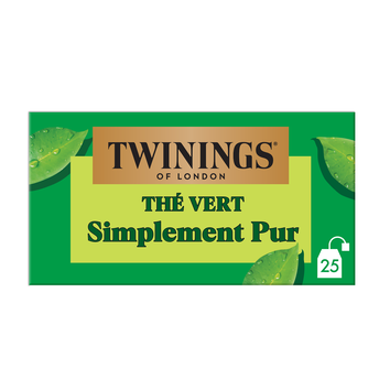 Image de Thé vert nature TWININGS, 25 sachets de
