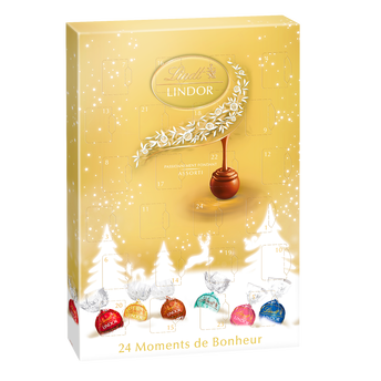 Image de Calendrier de l'avent chocolat lindor LINDT, boite de