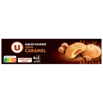 Image de U
Biscuits sablés pur beurre fourré au caramel paquet de