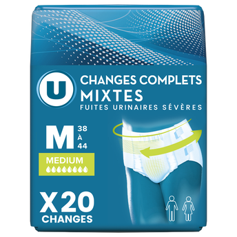 Image de U
Change incontinence complet pour adulte - taille M