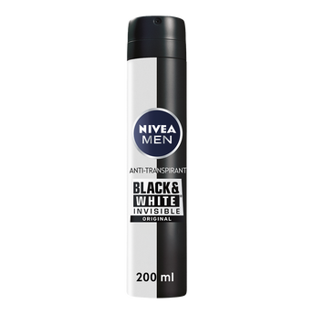 Image de Déodorant Homme anti-transpirant BLACK&WHITE INVISIBLE NIVEA MEN - Spray