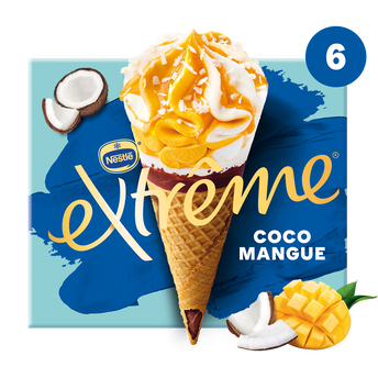 Image de Cônes glacés coco mangue EXTREME x6