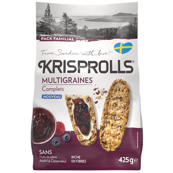 Image de Pains grillés suédois complets multigraines KRISPROLLS, sachet